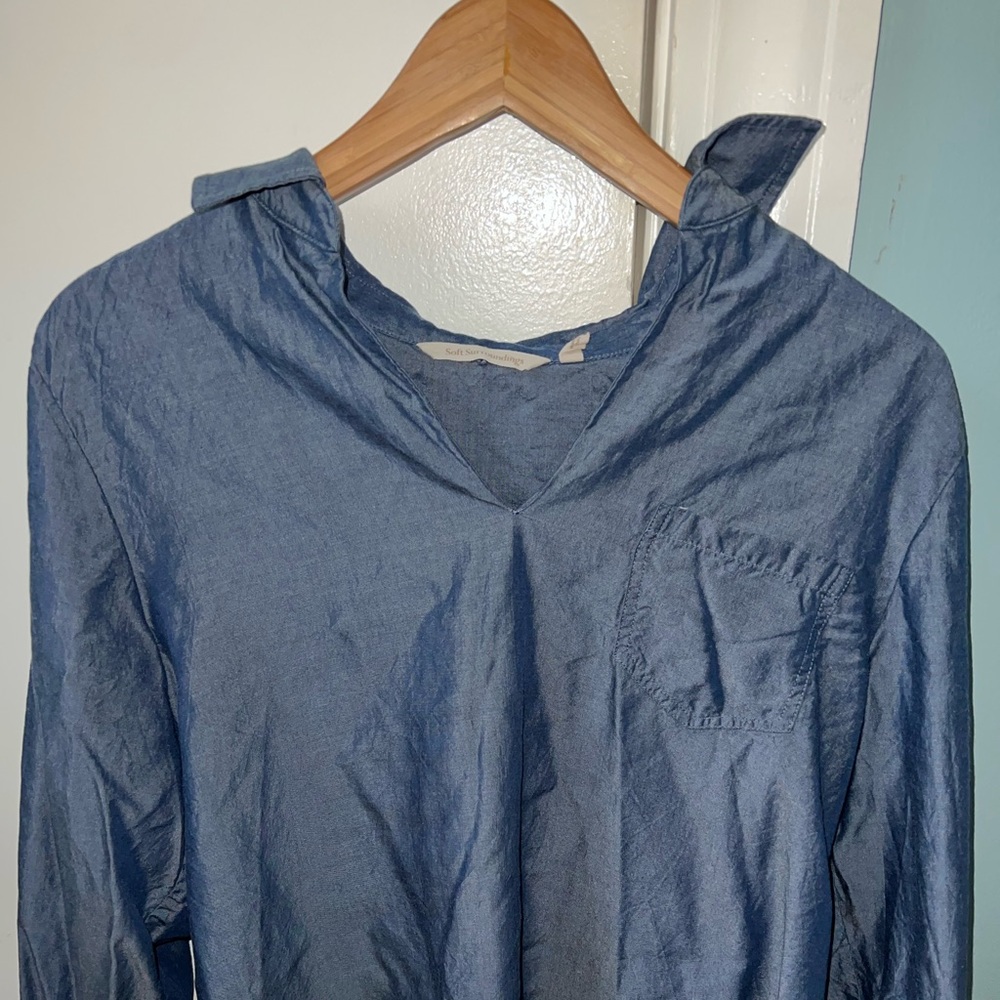 Womens Petite Medium Button Down Shirt